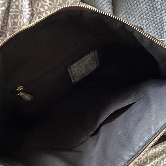 Coach Tan and Black Signature Tote - Picture 5 of 6